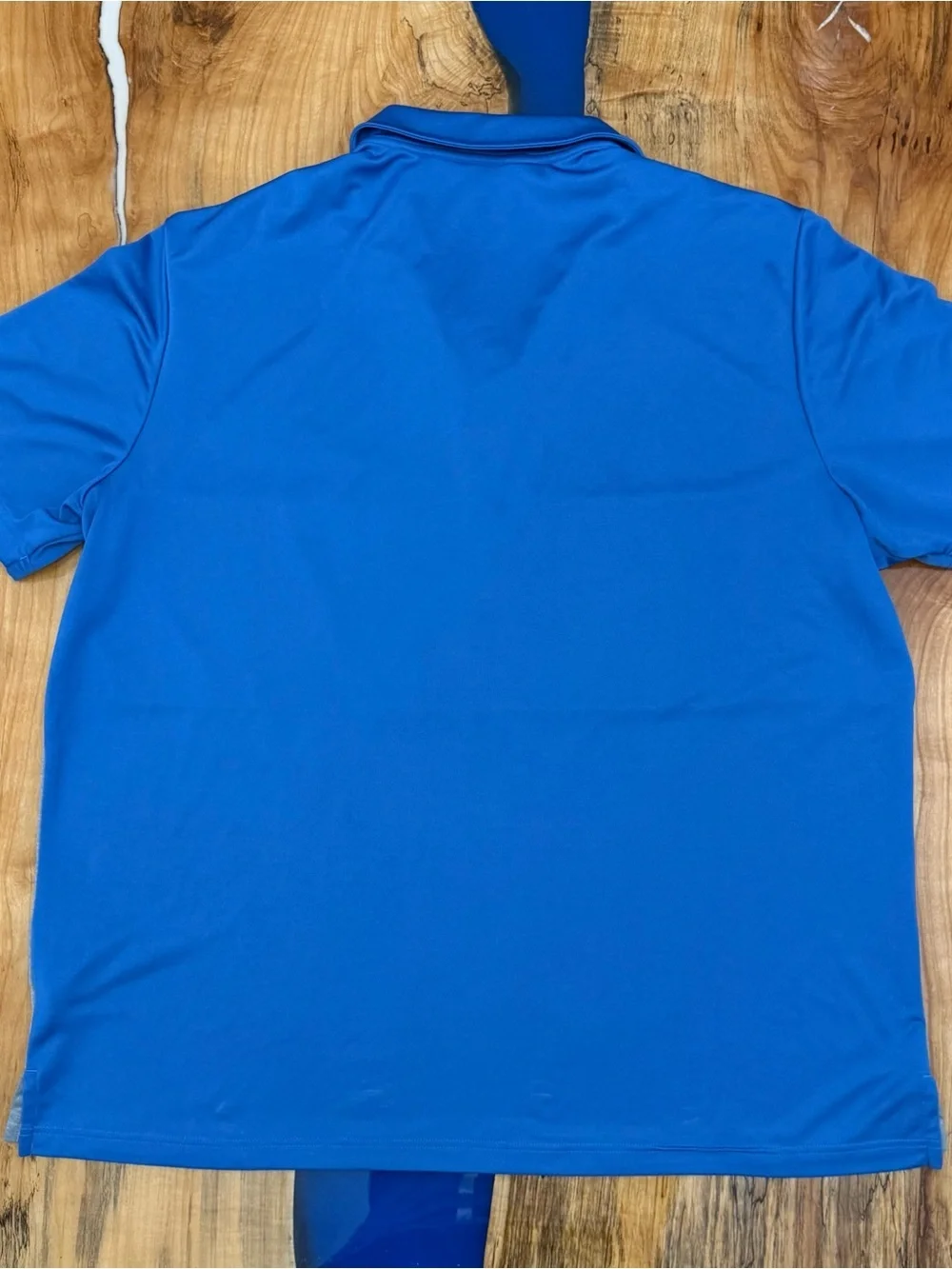Adidas Golf Polo Shirt 2XL Blue White Gray Colorblock Performance Short Sleeve